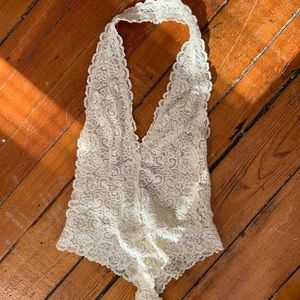 ivory lace bodysuit